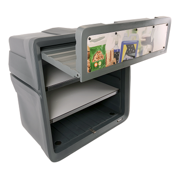 Una imagen del Expositor comercial Nova™ con la puerta cerrada